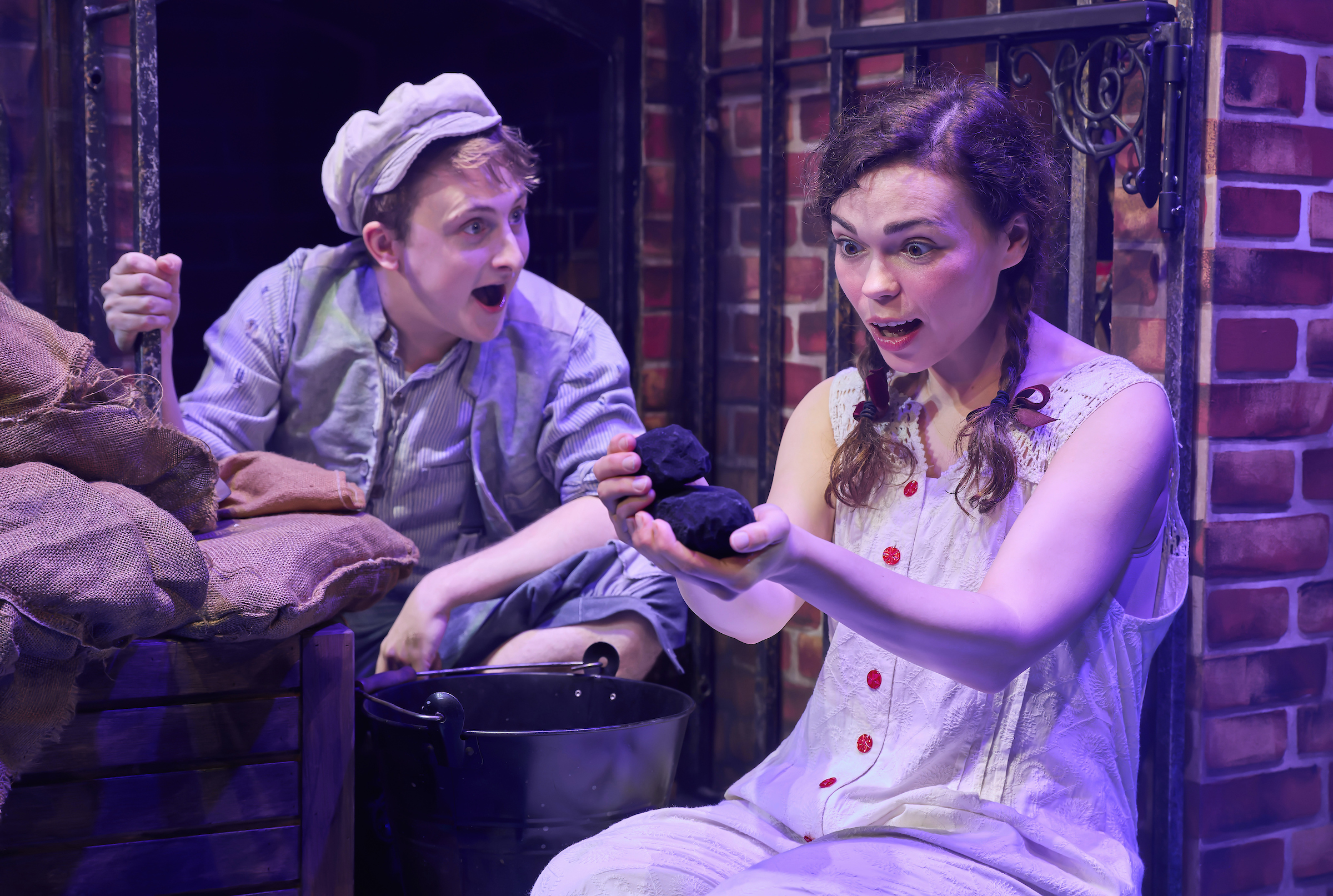 Soot and Stella in the cellar.